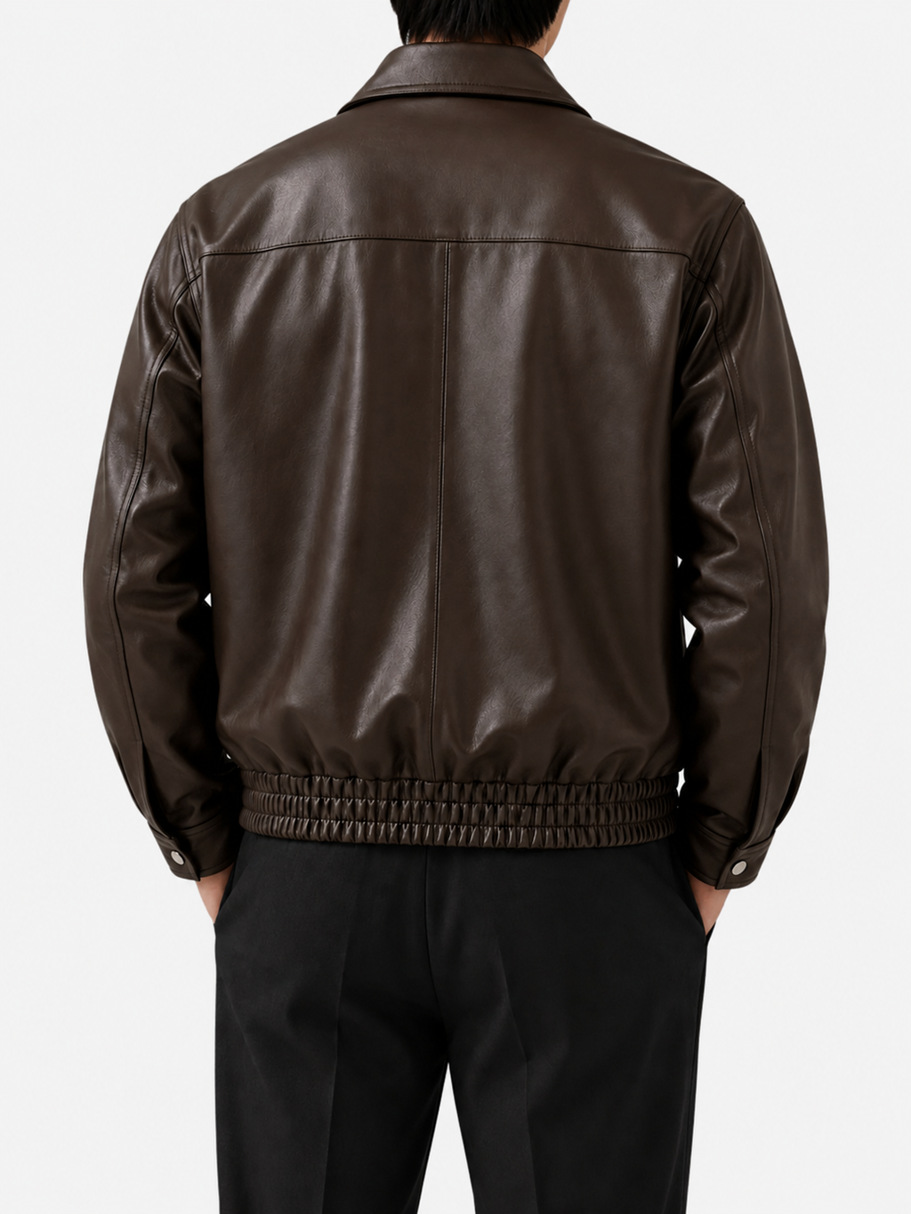 Espresso Brown Leather Jacket