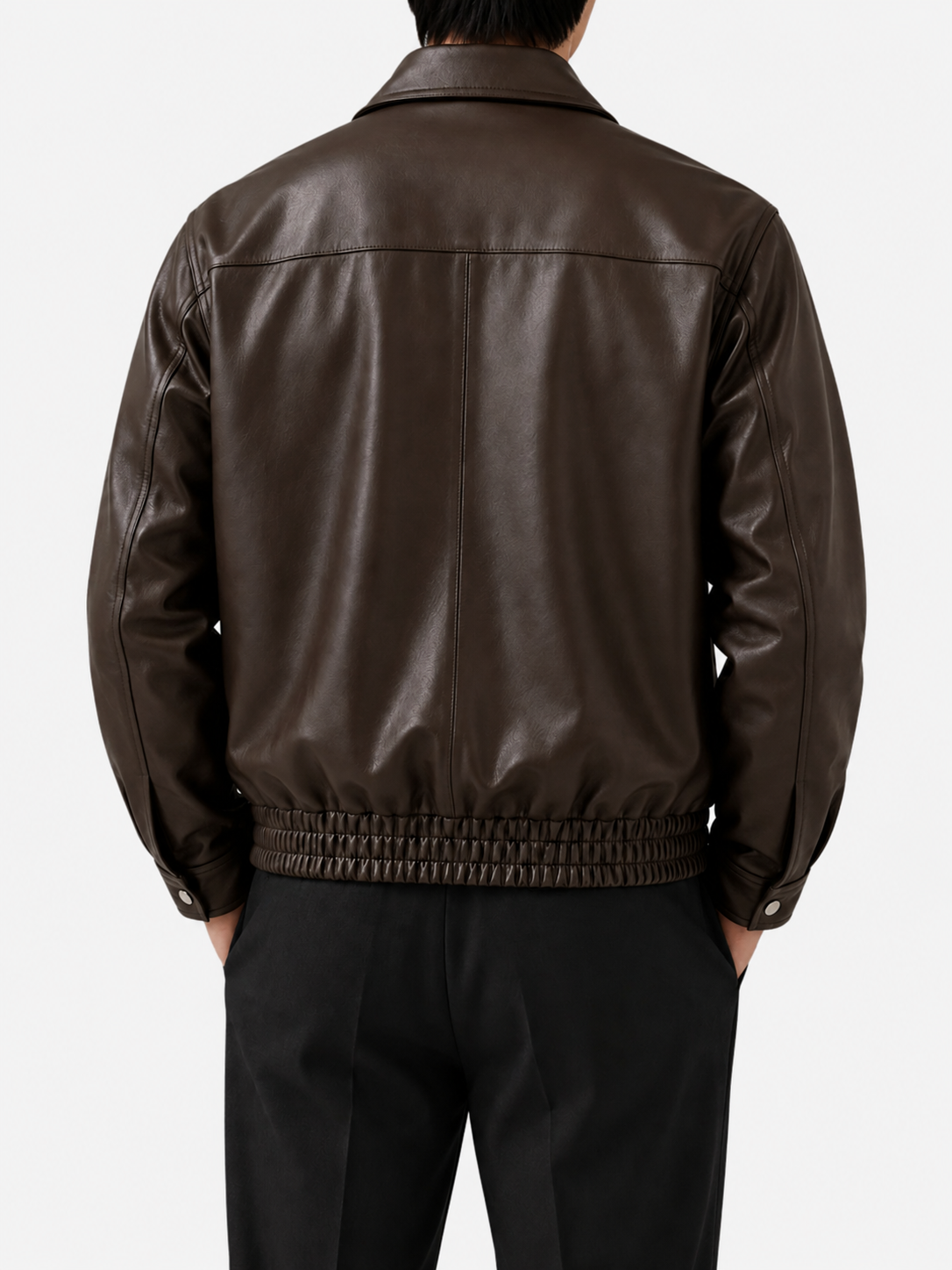 Espresso Brown Leather Jacket